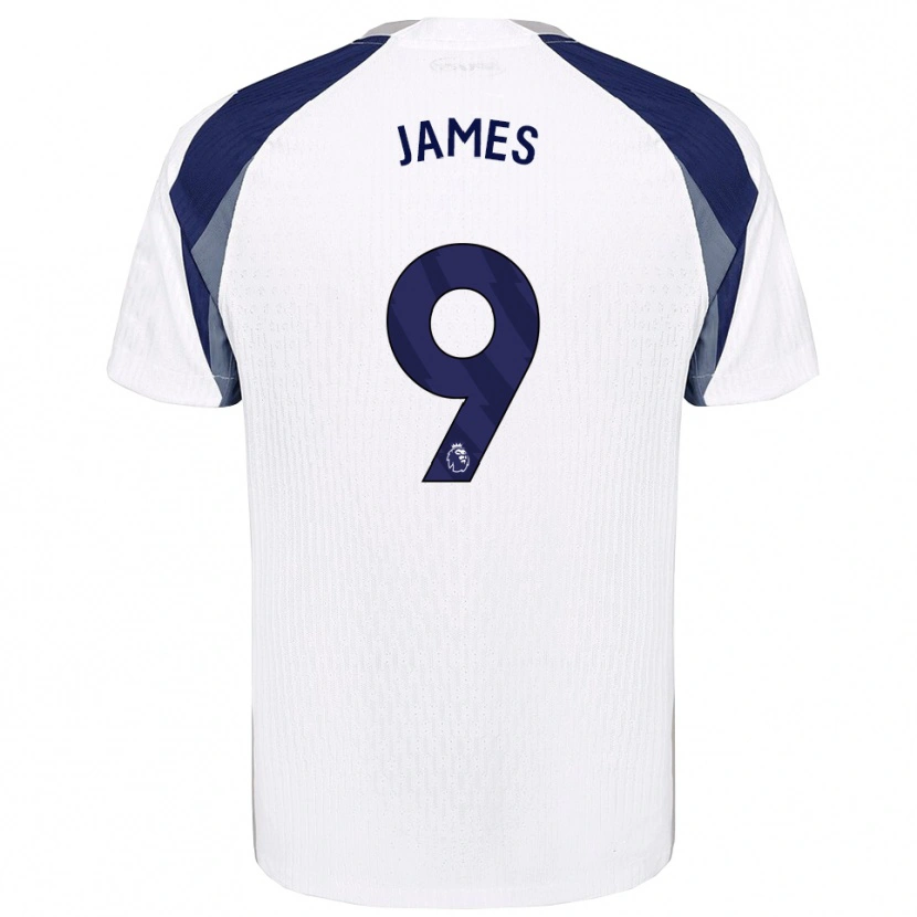 Danxen Męski Herbie James #9 Biało-Granatowy Domowa Koszulka 2025/26 Koszulki Klubowe