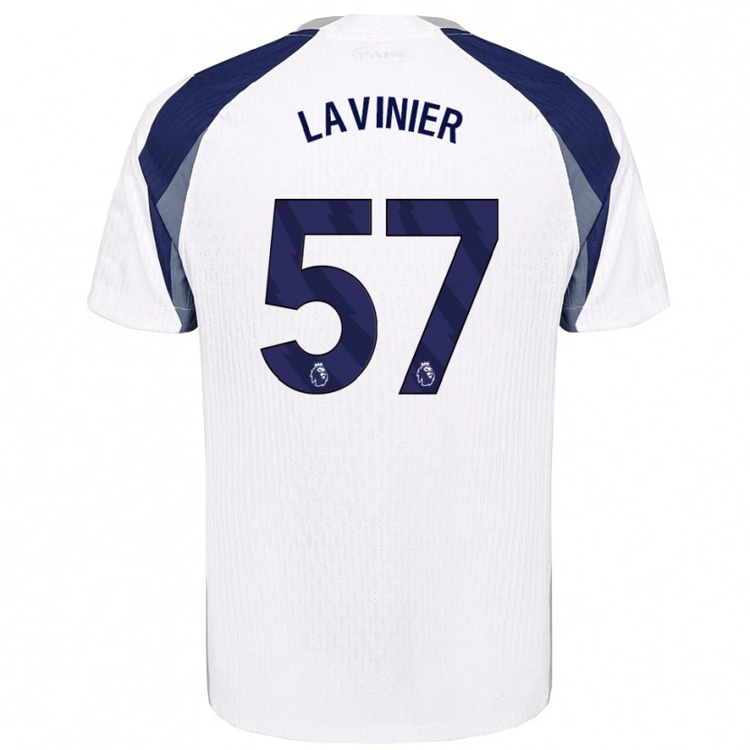 Danxen Męski Marcel Lavinier #57 Biało-Granatowy Domowa Koszulka 2025/26 Koszulki Klubowe