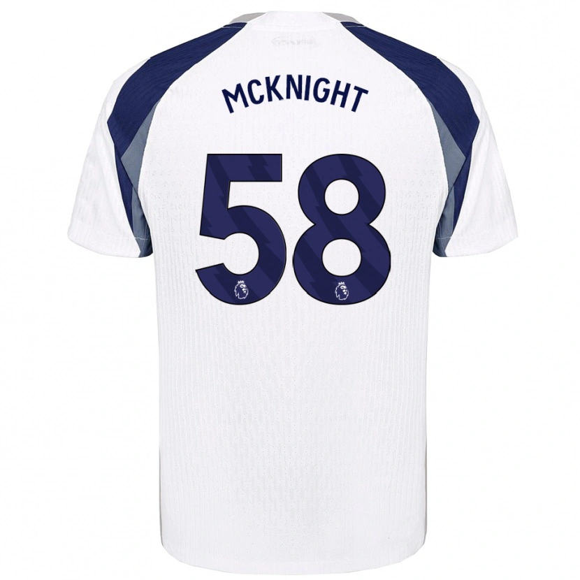 Danxen Męski Maxwell Mcknight #58 Biało-Granatowy Domowa Koszulka 2025/26 Koszulki Klubowe