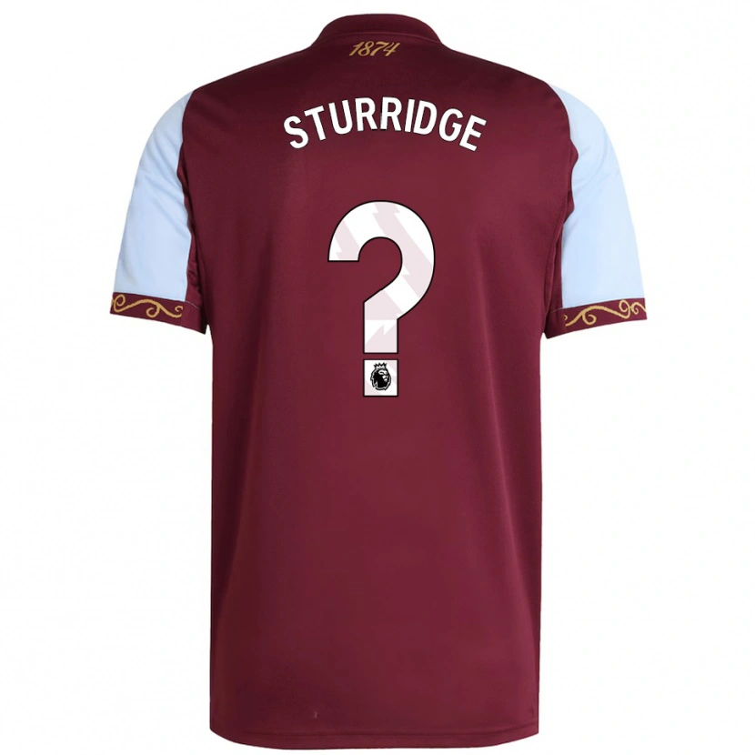 Danxen Męski Dj Campton Sturridge #0 Burgundowo-Błękitny Domowa Koszulka 2025/26 Koszulki Klubowe