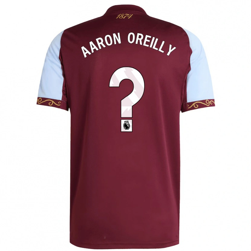 Danxen Męski Aaron Oreilly #0 Burgundowo-Błękitny Domowa Koszulka 2025/26 Koszulki Klubowe