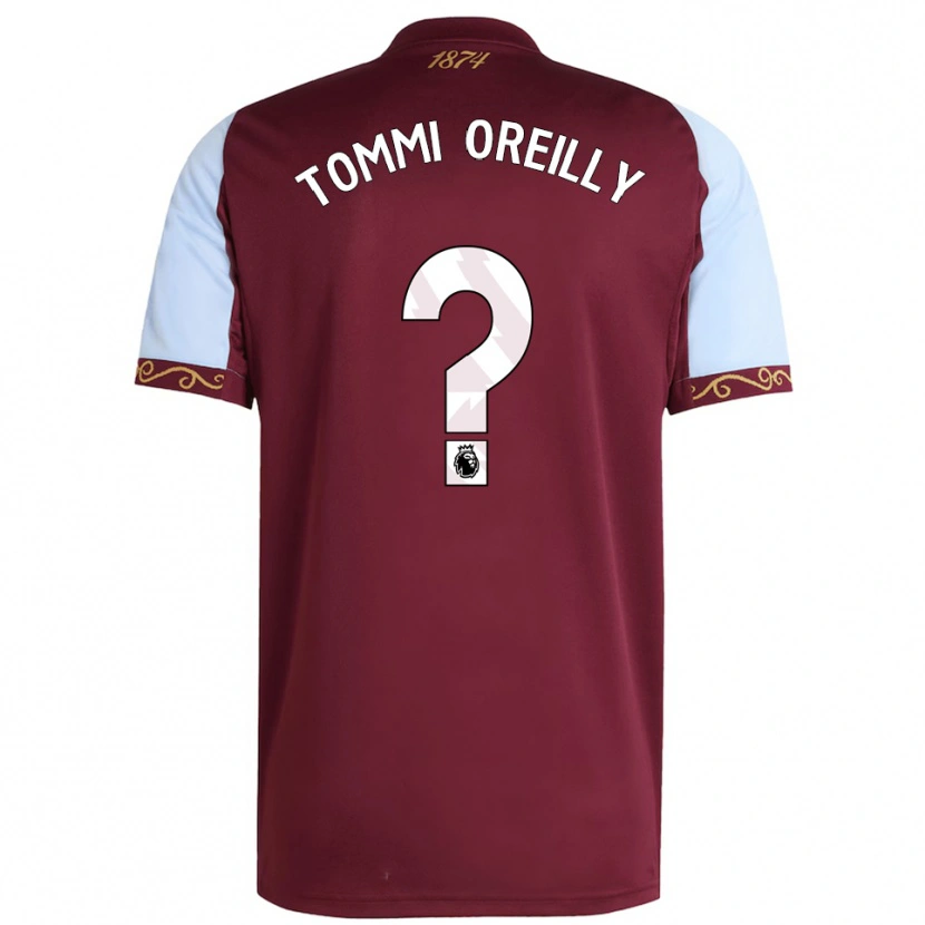 Danxen Męski Tommi Oreilly #0 Burgundowo-Błękitny Domowa Koszulka 2025/26 Koszulki Klubowe