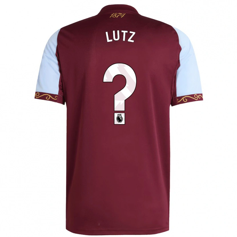 Danxen Męski Charlie Lutz #0 Burgundowo-Błękitny Domowa Koszulka 2025/26 Koszulki Klubowe