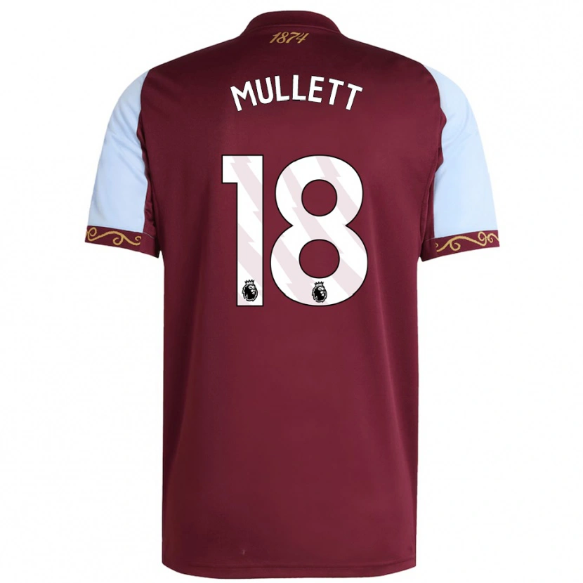 Danxen Męski Georgia Mullett #18 Burgundowo-Błękitny Domowa Koszulka 2025/26 Koszulki Klubowe