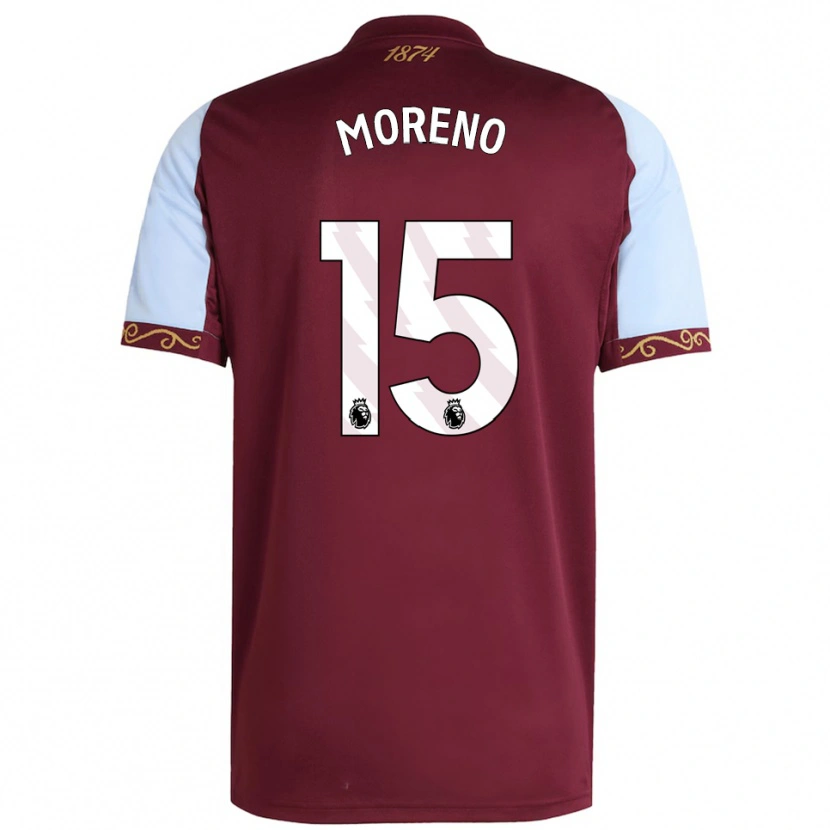 Danxen Męski Álex Moreno #15 Burgundowo-Błękitny Domowa Koszulka 2025/26 Koszulki Klubowe