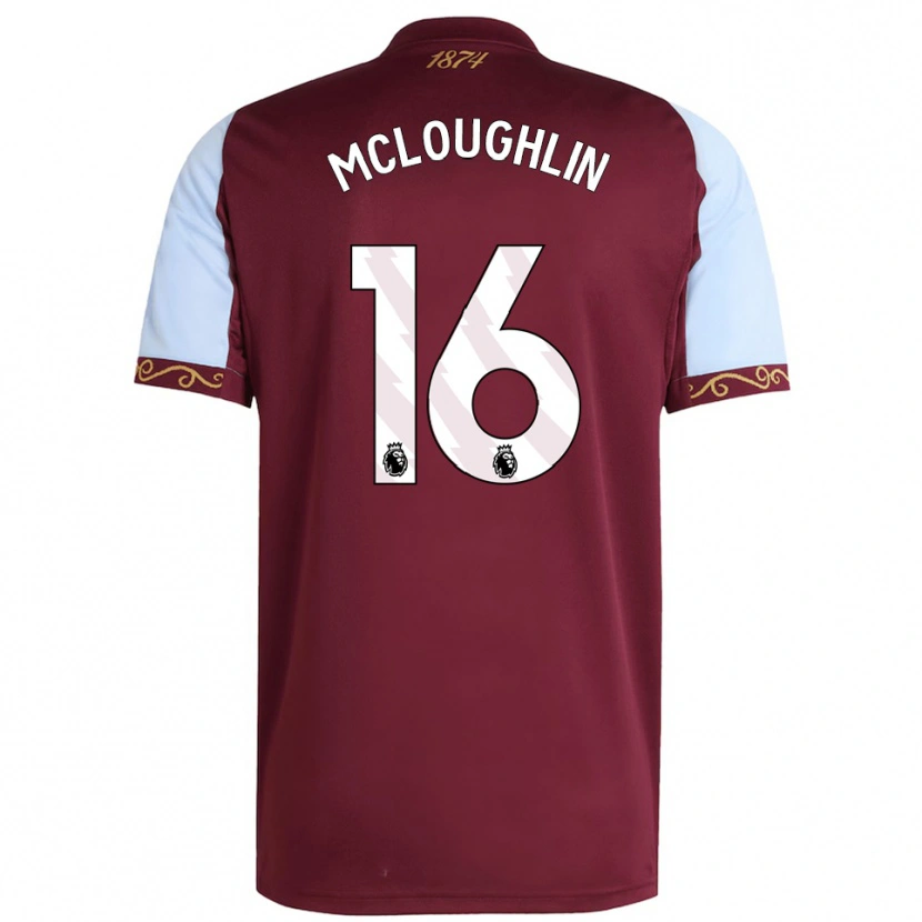 Danxen Męski Olivia Mcloughlin #16 Burgundowo-Błękitny Domowa Koszulka 2025/26 Koszulki Klubowe