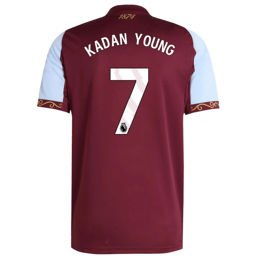 Danxen Męski Kadan Young #7 Burgundowo-Błękitny Domowa Koszulka 2025/26 Koszulki Klubowe