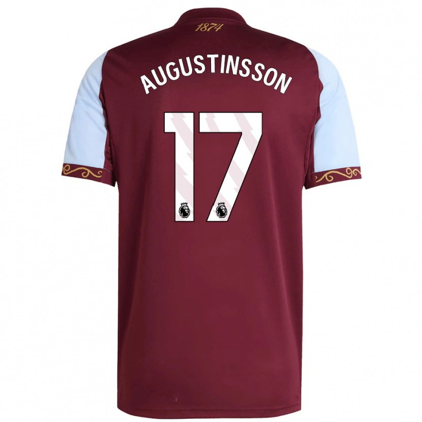 Danxen Męski Ludwig Augustinsson #17 Burgundowo-Błękitny Domowa Koszulka 2025/26 Koszulki Klubowe