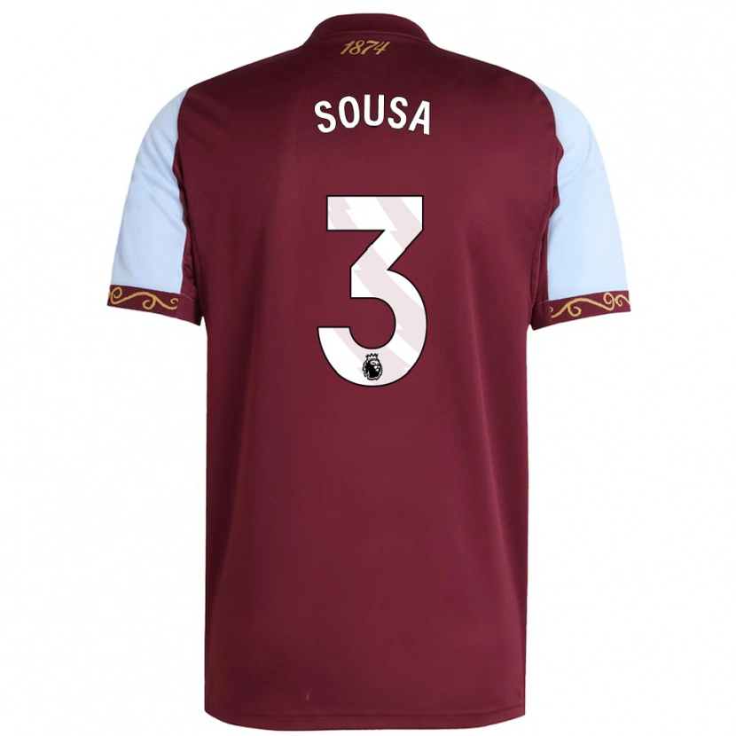 Danxen Męski Lino Sousa #3 Burgundowo-Błękitny Domowa Koszulka 2025/26 Koszulki Klubowe