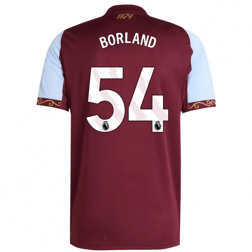 Danxen Męski Aidan Borland #54 Burgundowo-Błękitny Domowa Koszulka 2025/26 Koszulki Klubowe