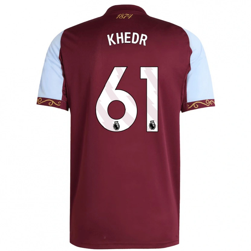 Danxen Męski Omar Khedr #61 Burgundowo-Błękitny Domowa Koszulka 2025/26 Koszulki Klubowe