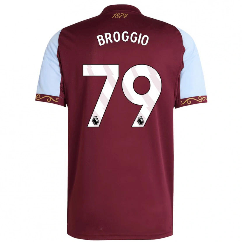 Danxen Męski Ben Broggio #79 Burgundowo-Błękitny Domowa Koszulka 2025/26 Koszulki Klubowe