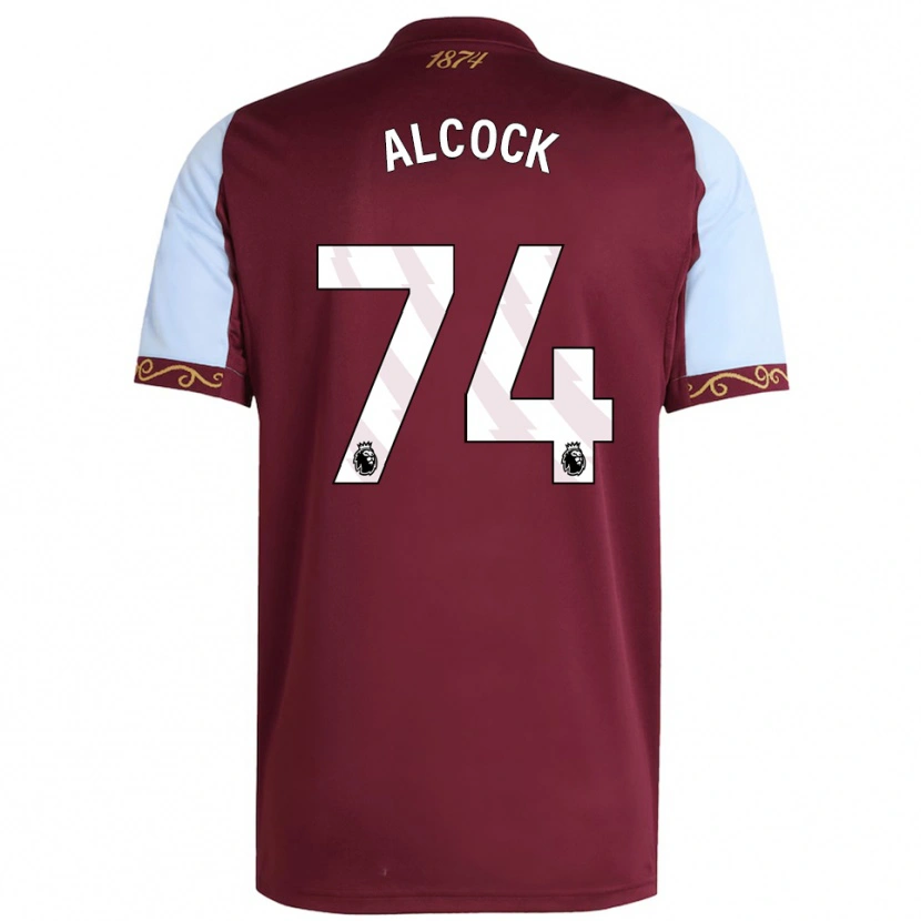Danxen Męski Todd Alcock #74 Burgundowo-Błękitny Domowa Koszulka 2025/26 Koszulki Klubowe