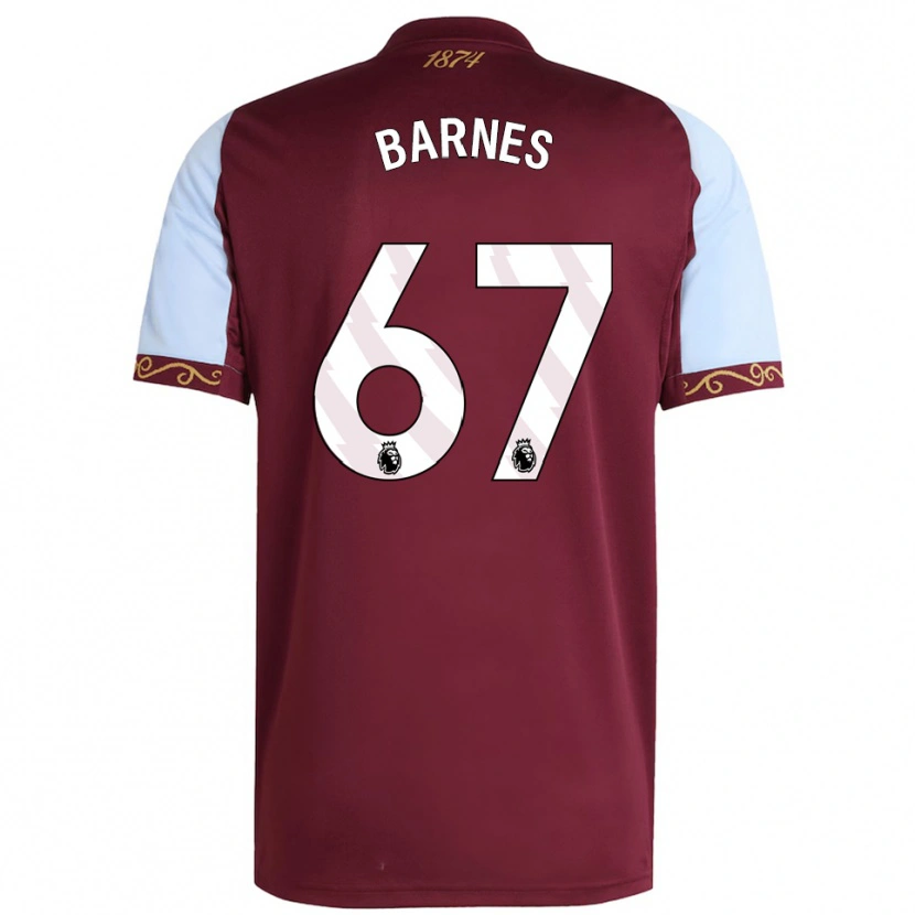 Danxen Męski Mikell Barnes #67 Burgundowo-Błękitny Domowa Koszulka 2025/26 Koszulki Klubowe