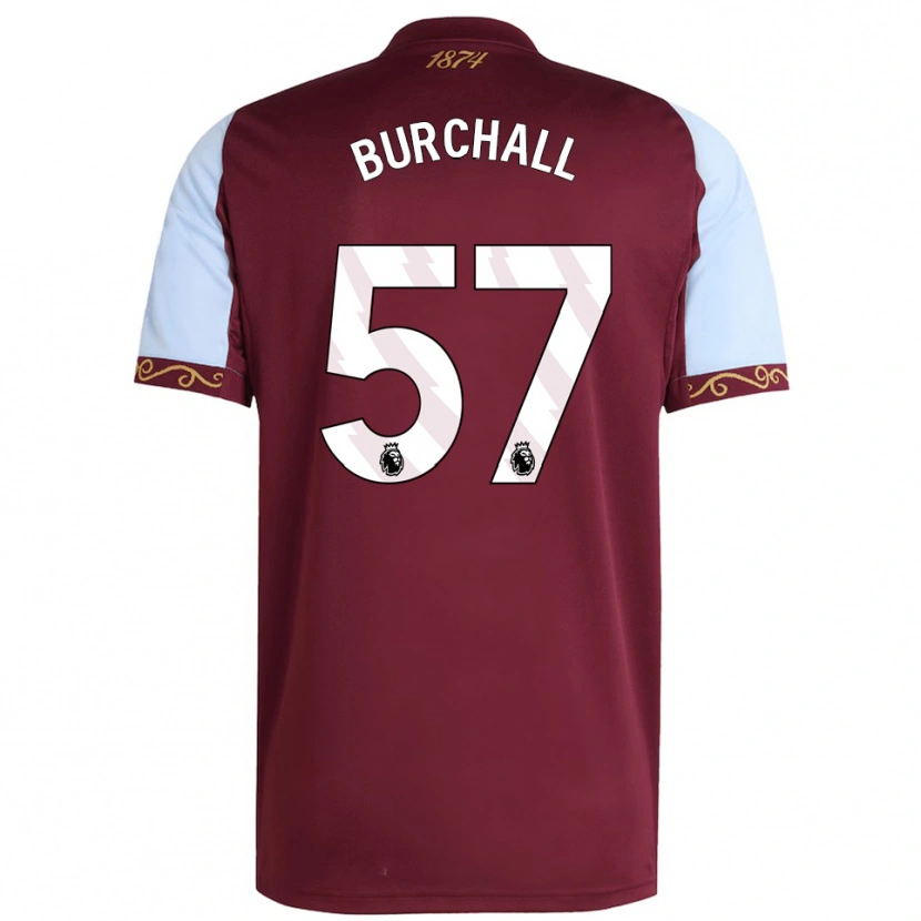 Danxen Męski Ajani Burchall #57 Burgundowo-Błękitny Domowa Koszulka 2025/26 Koszulki Klubowe