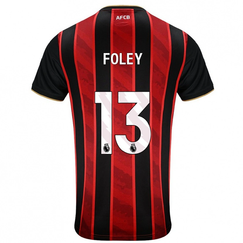 Danxen Męski Erin Foley #13 Czerwono-Czarny Domowa Koszulka 2025/26 Koszulki Klubowe