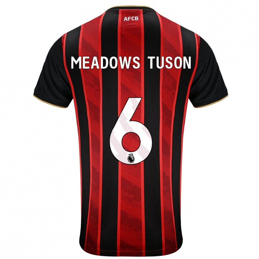 Danxen Męski Freya Meadows Tuson #6 Czerwono-Czarny Domowa Koszulka 2025/26 Koszulki Klubowe