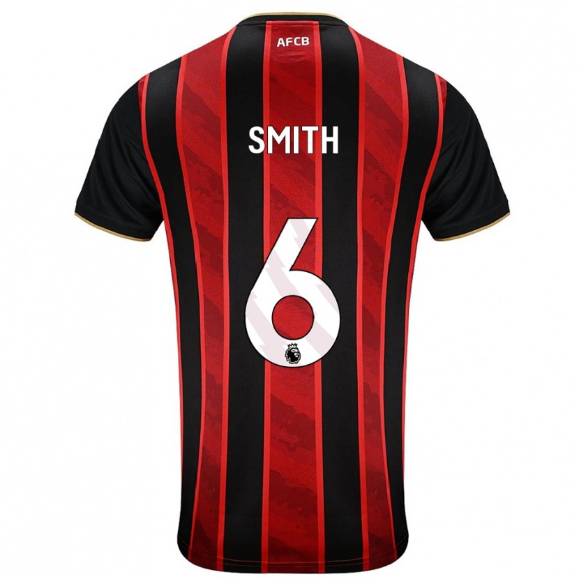 Danxen Męski Maisy Smith #6 Czerwono-Czarny Domowa Koszulka 2025/26 Koszulki Klubowe