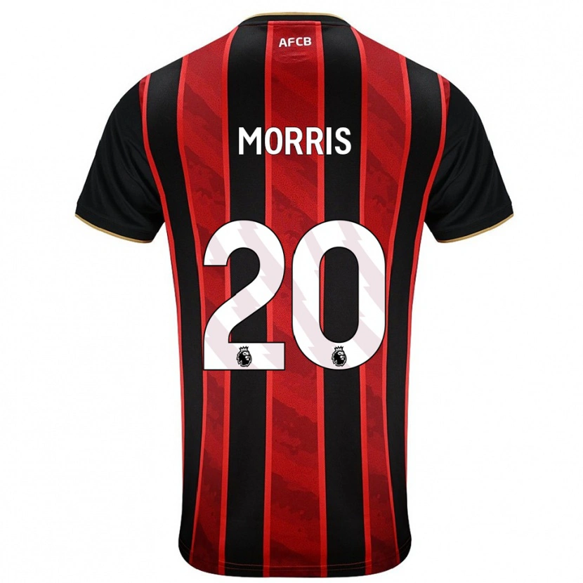 Danxen Męski Caitlin Morris #20 Czerwono-Czarny Domowa Koszulka 2025/26 Koszulki Klubowe