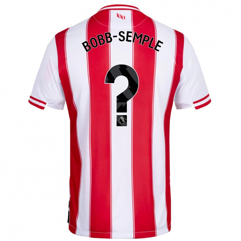 Danxen Męski Domeiro Bobb-Semple #0 Czerwono-Biały Domowa Koszulka 2025/26 Koszulki Klubowe
