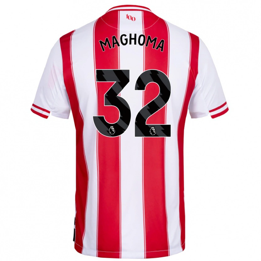 Danxen Męski Paris Maghoma #32 Czerwono-Biały Domowa Koszulka 2025/26 Koszulki Klubowe