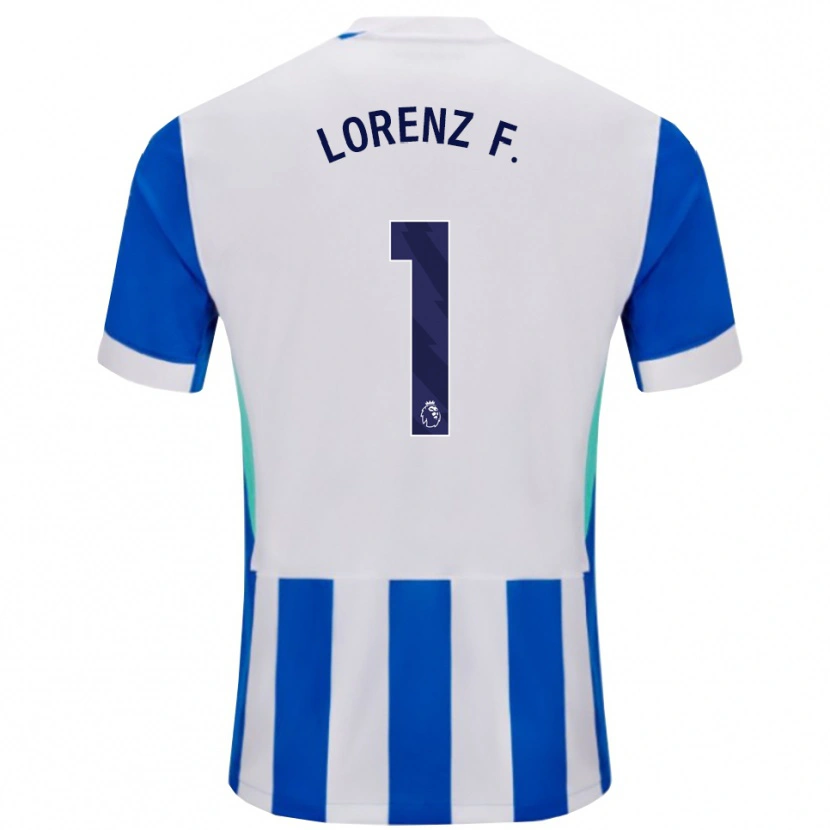 Danxen Męski Lorenz Ferdinand #1 Niebiesko-Biały Domowa Koszulka 2025/26 Koszulki Klubowe