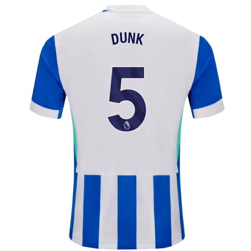 Danxen Męski Lewis Dunk #5 Niebiesko-Biały Domowa Koszulka 2025/26 Koszulki Klubowe