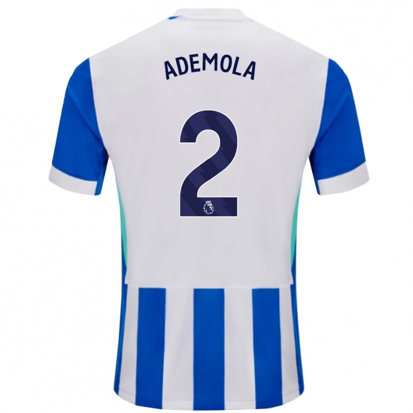 Danxen Męski Sebastian Ademola #2 Niebiesko-Biały Domowa Koszulka 2025/26 Koszulki Klubowe