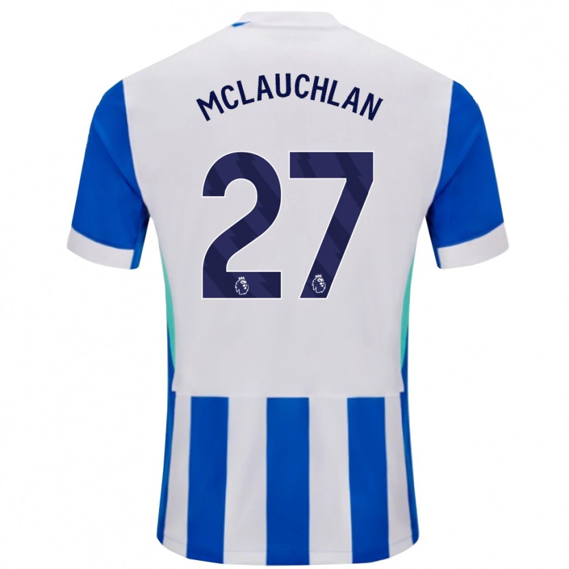Danxen Męski Rachel Mclauchlan #27 Niebiesko-Biały Domowa Koszulka 2025/26 Koszulki Klubowe