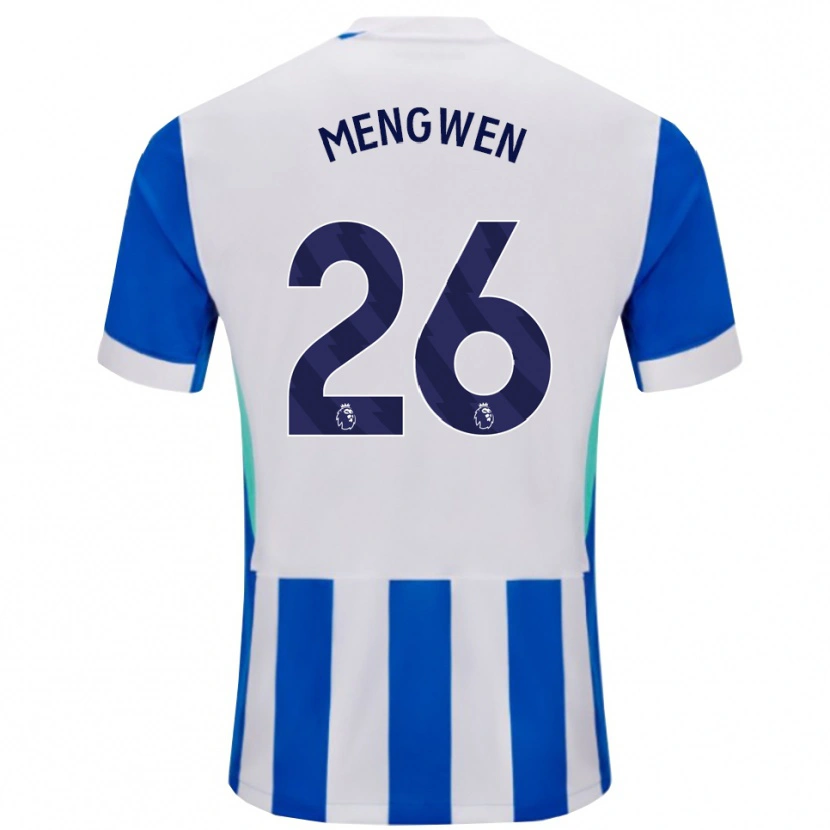Danxen Męski Li Mengwen #26 Niebiesko-Biały Domowa Koszulka 2025/26 Koszulki Klubowe