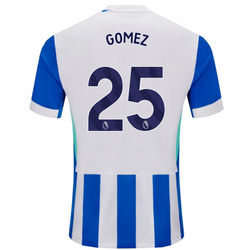 Danxen Męski Diego Gómez #25 Niebiesko-Biały Domowa Koszulka 2025/26 Koszulki Klubowe