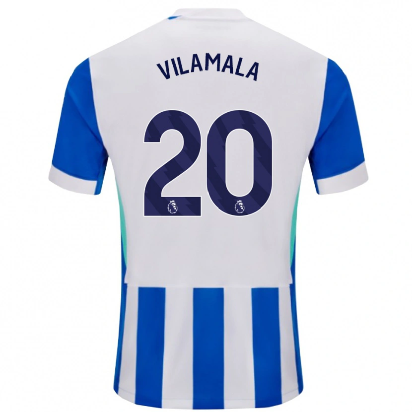Danxen Męski Bruna Vilamala #20 Niebiesko-Biały Domowa Koszulka 2025/26 Koszulki Klubowe