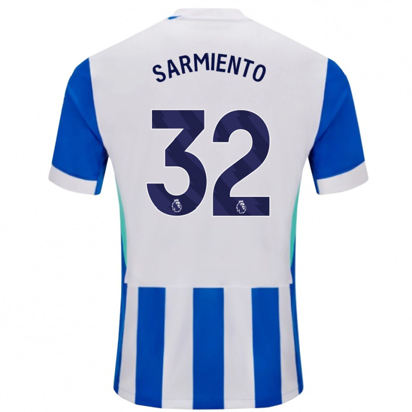 Danxen Męski Jeremy Sarmiento #32 Niebiesko-Biały Domowa Koszulka 2025/26 Koszulki Klubowe