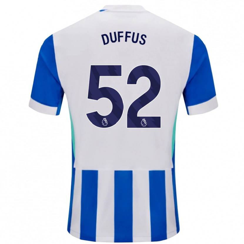 Danxen Męski Joshua Duffus #52 Niebiesko-Biały Domowa Koszulka 2025/26 Koszulki Klubowe