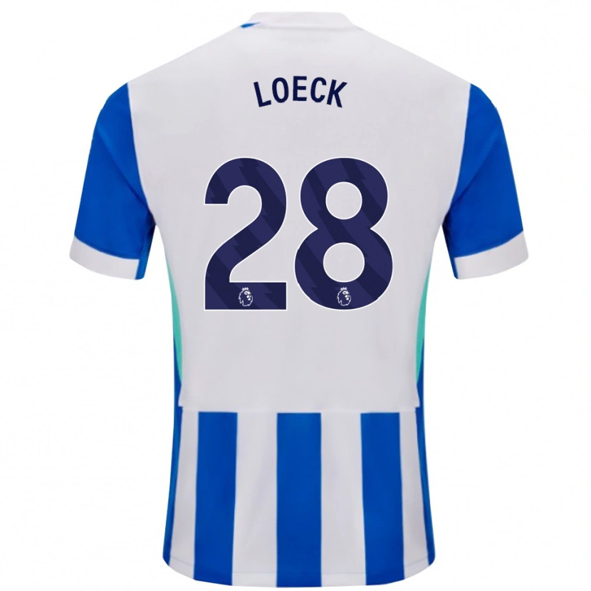 Danxen Męski Melina Loeck #28 Niebiesko-Biały Domowa Koszulka 2025/26 Koszulki Klubowe