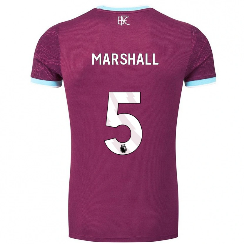 Danxen Męski Georgia Marshall #5 Burgundowo-Błękitny Domowa Koszulka 2025/26 Koszulki Klubowe