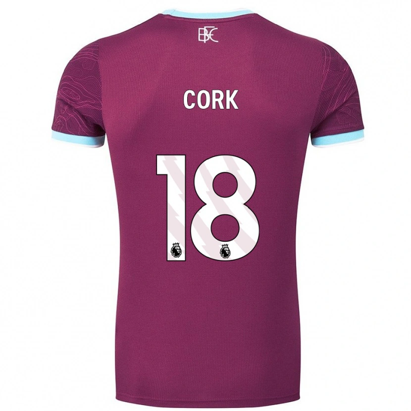 Danxen Męski Jack Cork #18 Burgundowo-Błękitny Domowa Koszulka 2025/26 Koszulki Klubowe