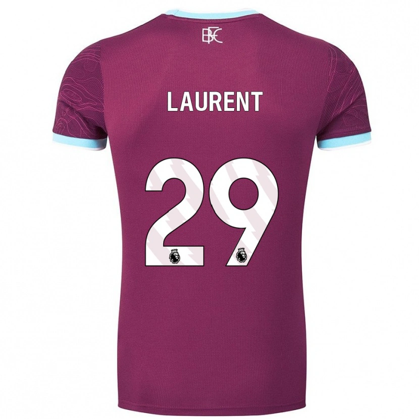 Danxen Męski Josh Laurent #29 Burgundowo-Błękitny Domowa Koszulka 2025/26 Koszulki Klubowe