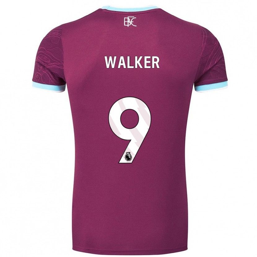 Danxen Męski Claudia Walker #9 Burgundowo-Błękitny Domowa Koszulka 2025/26 Koszulki Klubowe
