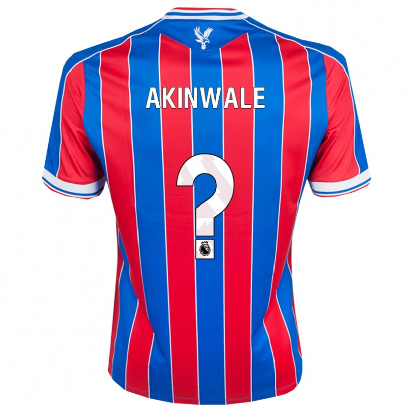 Danxen Męski Victor Akinwale #0 Niebiesko-Czerwono-Biały Domowa Koszulka 2025/26 Koszulki Klubowe