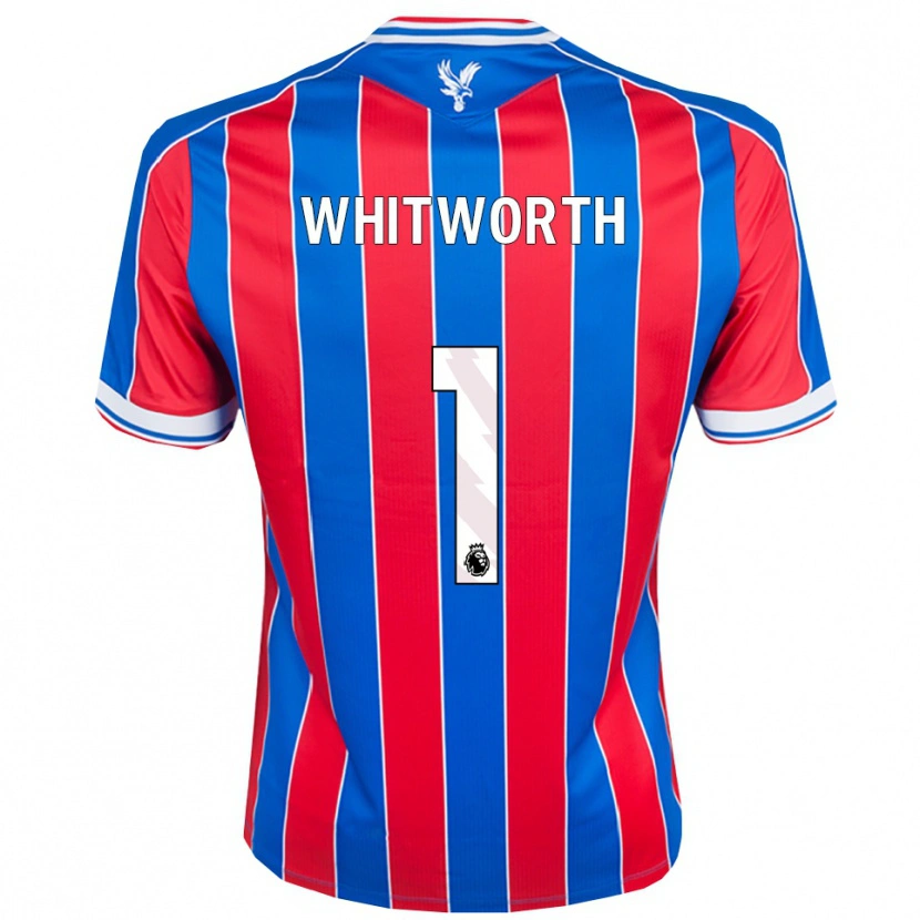 Danxen Męski Harry Whitworth #1 Niebiesko-Czerwono-Biały Domowa Koszulka 2025/26 Koszulki Klubowe