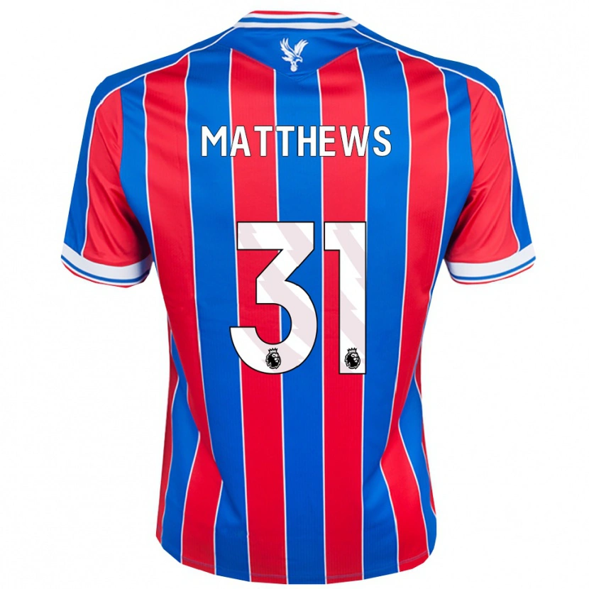 Danxen Męski Remi Matthews #31 Niebiesko-Czerwono-Biały Domowa Koszulka 2025/26 Koszulki Klubowe