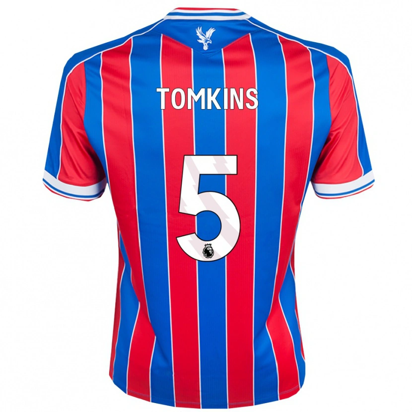 Danxen Męski James Tomkins #5 Niebiesko-Czerwono-Biały Domowa Koszulka 2025/26 Koszulki Klubowe