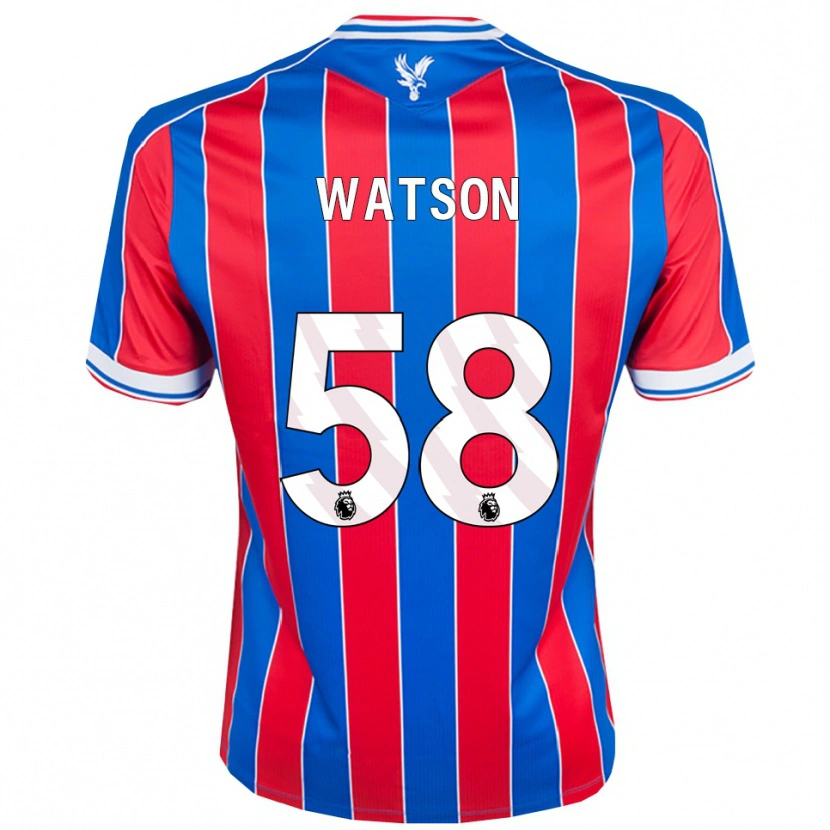 Danxen Męski Noah Watson #58 Niebiesko-Czerwono-Biały Domowa Koszulka 2025/26 Koszulki Klubowe