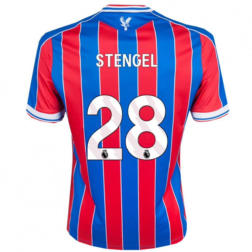 Danxen Męski Katie Stengel #28 Niebiesko-Czerwono-Biały Domowa Koszulka 2025/26 Koszulki Klubowe