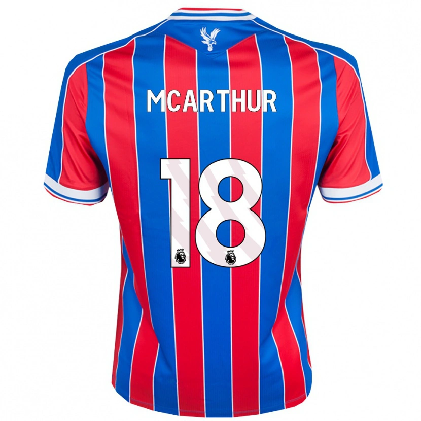 Danxen Męski James Mcarthur #18 Niebiesko-Czerwono-Biały Domowa Koszulka 2025/26 Koszulki Klubowe