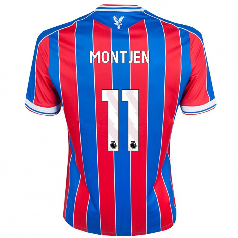 Danxen Męski David Montjen #11 Niebiesko-Czerwono-Biały Domowa Koszulka 2025/26 Koszulki Klubowe