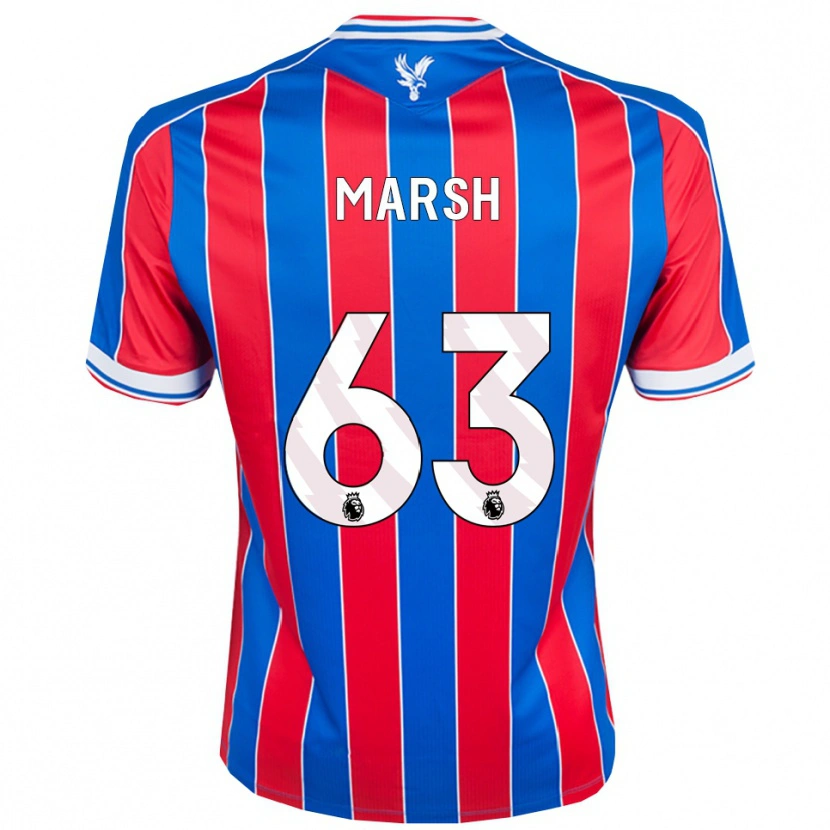 Danxen Męski Zach Marsh #63 Niebiesko-Czerwono-Biały Domowa Koszulka 2025/26 Koszulki Klubowe