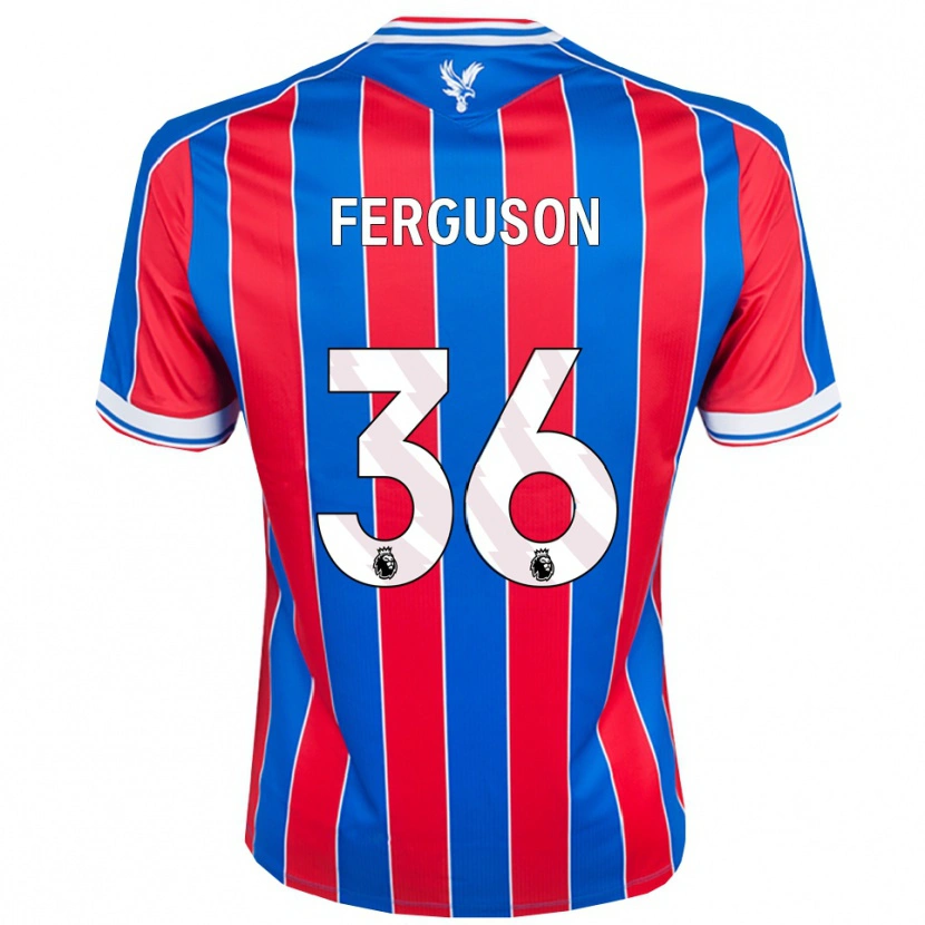 Danxen Męski Nathan Ferguson #36 Niebiesko-Czerwono-Biały Domowa Koszulka 2025/26 Koszulki Klubowe