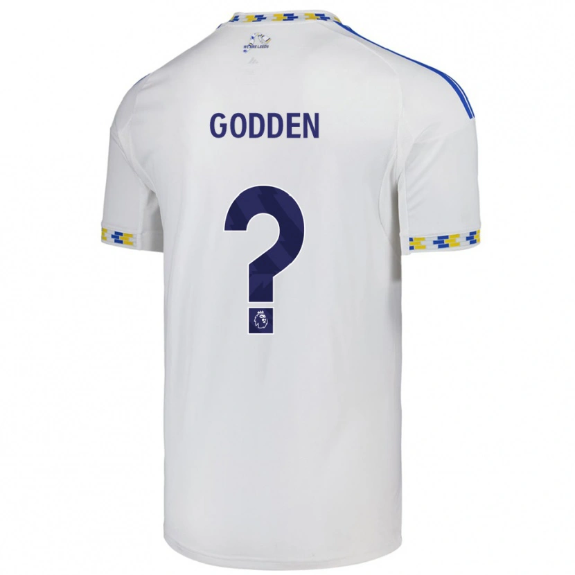 Danxen Męski Scott Godden #0 Biało-Niebieski Domowa Koszulka 2025/26 Koszulki Klubowe